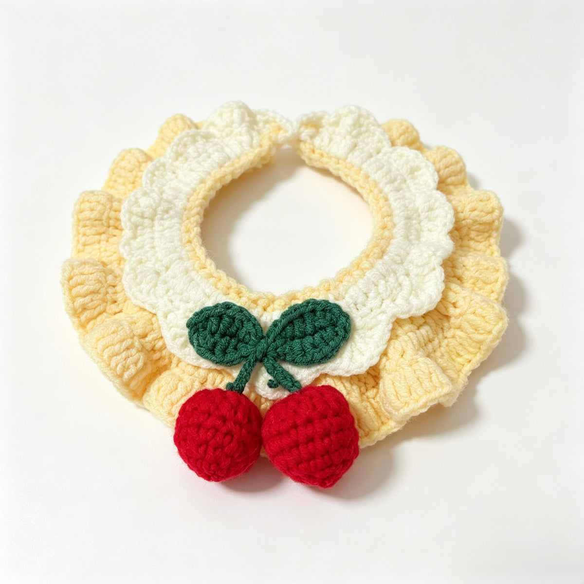 Crochet Bow Pet Collar