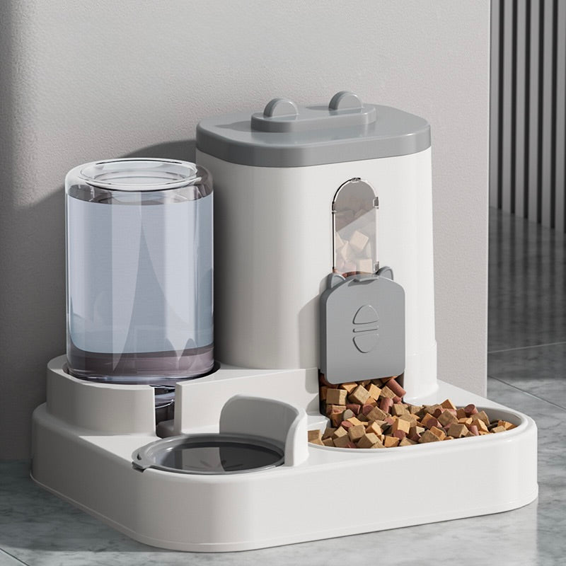 Automatic Pet Feeder & Water Dispenser (Non-Electric) | Gravity Food & Water Station