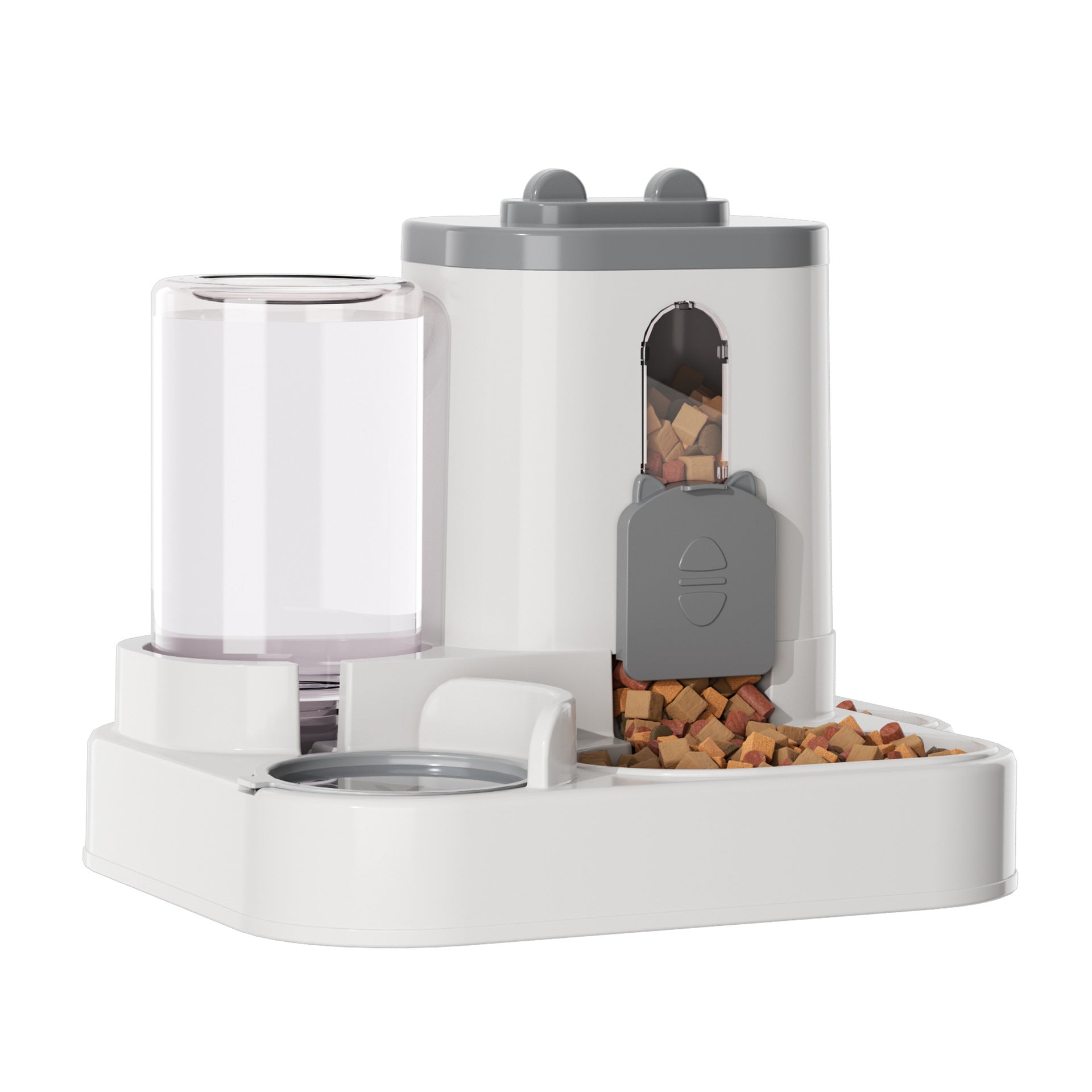 Automatic Pet Feeder & Water Dispenser (Non-Electric) | Gravity Food & Water Station
