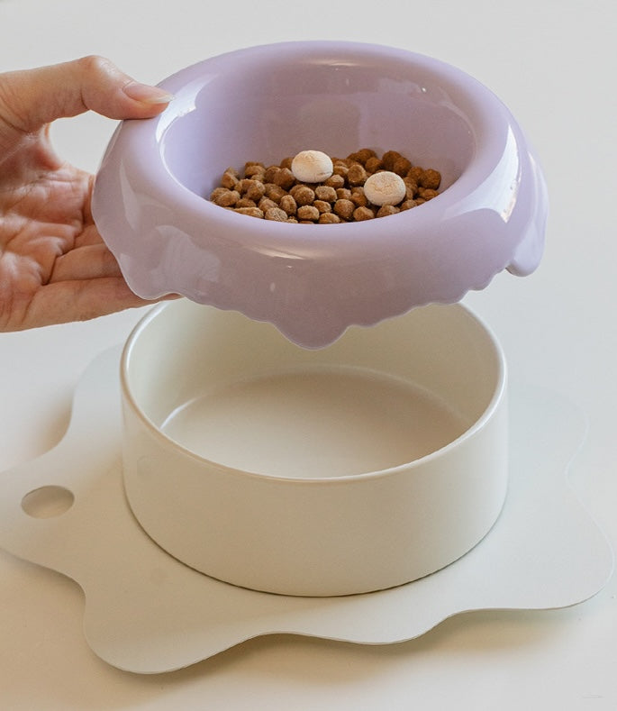 Donut Design 3-piece Modular Pet Bowl Set