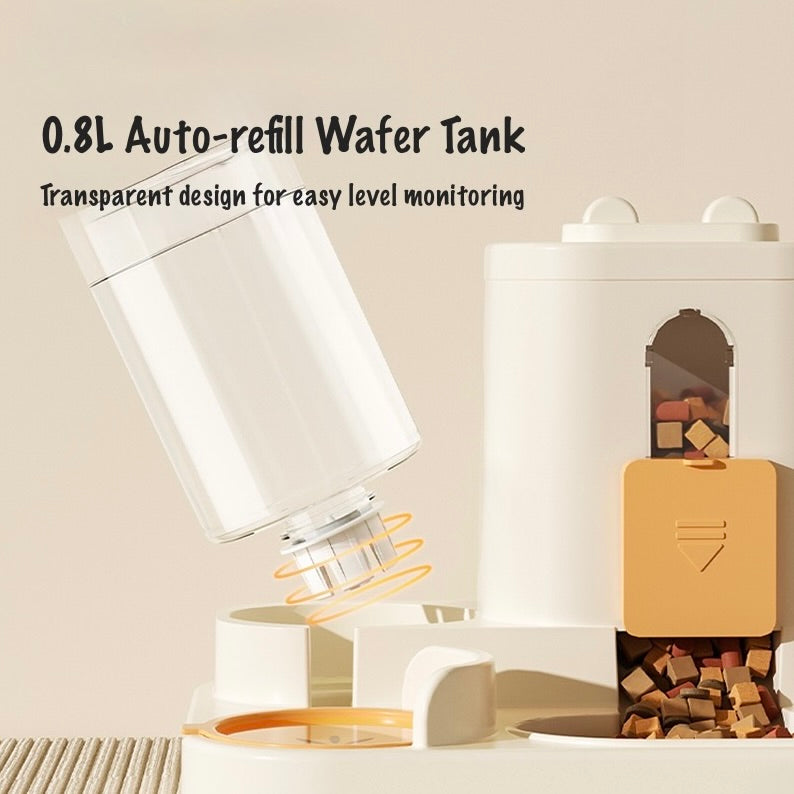 Automatic Pet Feeder & Water Dispenser (Non-Electric) | Gravity Food & Water Station