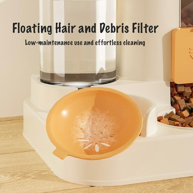 Automatic Pet Feeder & Water Dispenser (Non-Electric) | Gravity Food & Water Station