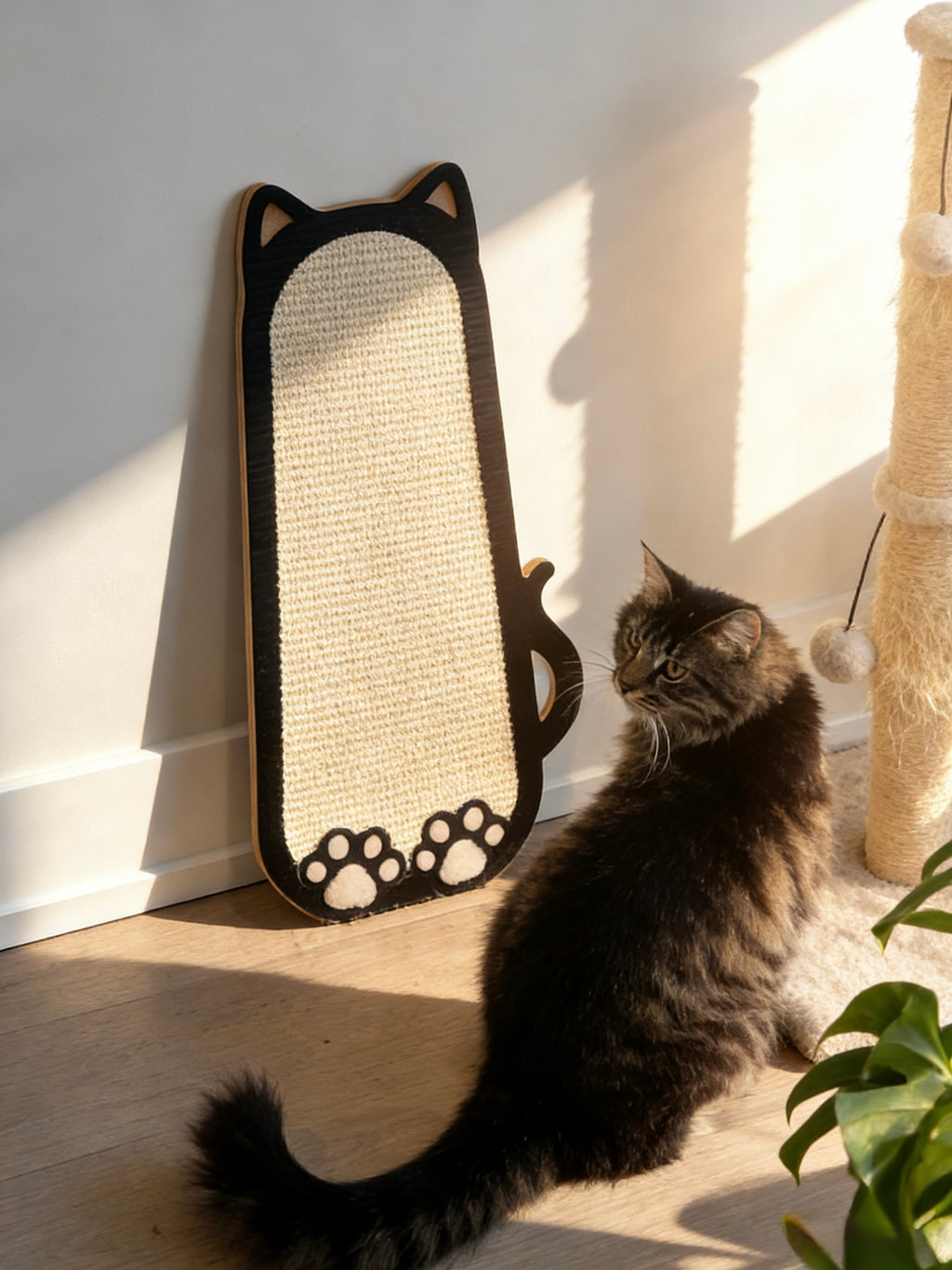 Cat-Shaped Scratching Board