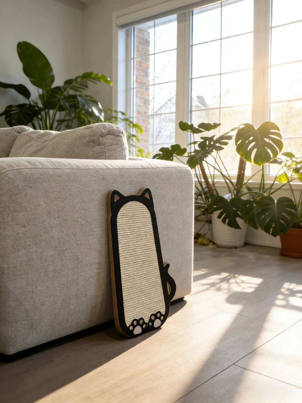 Cat-Shaped Scratching Board