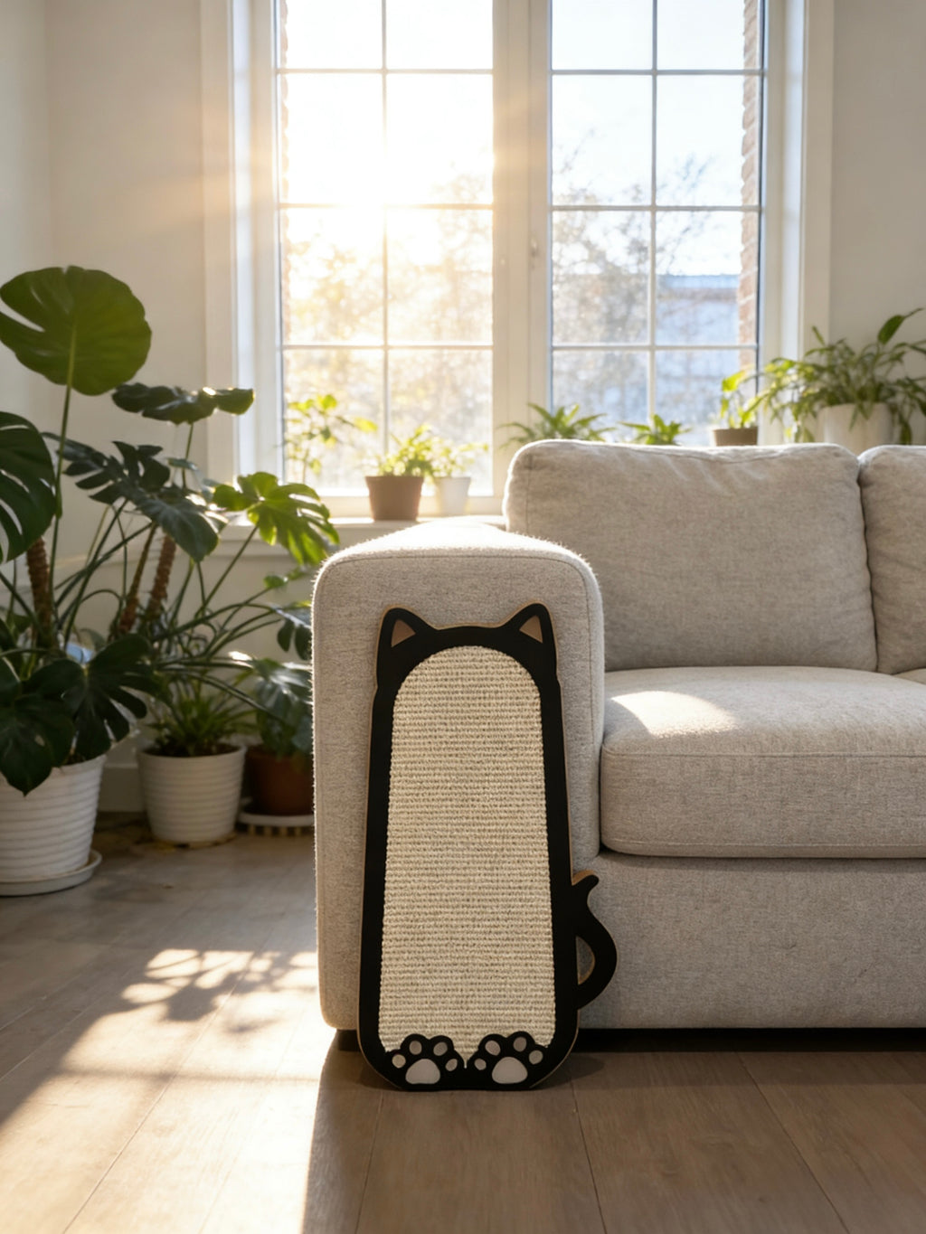 Cat-Shaped Scratching Board