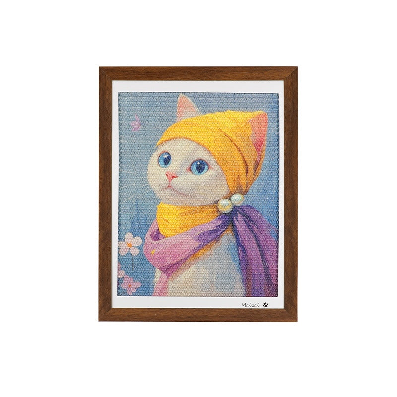 Art Cat Scratching Board With Frame