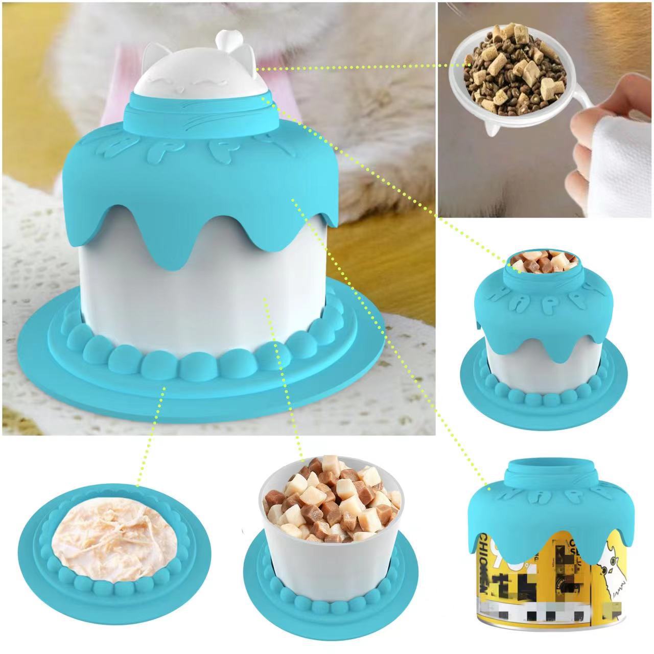 Pet Cake Treat Bowl & Can Cover Set