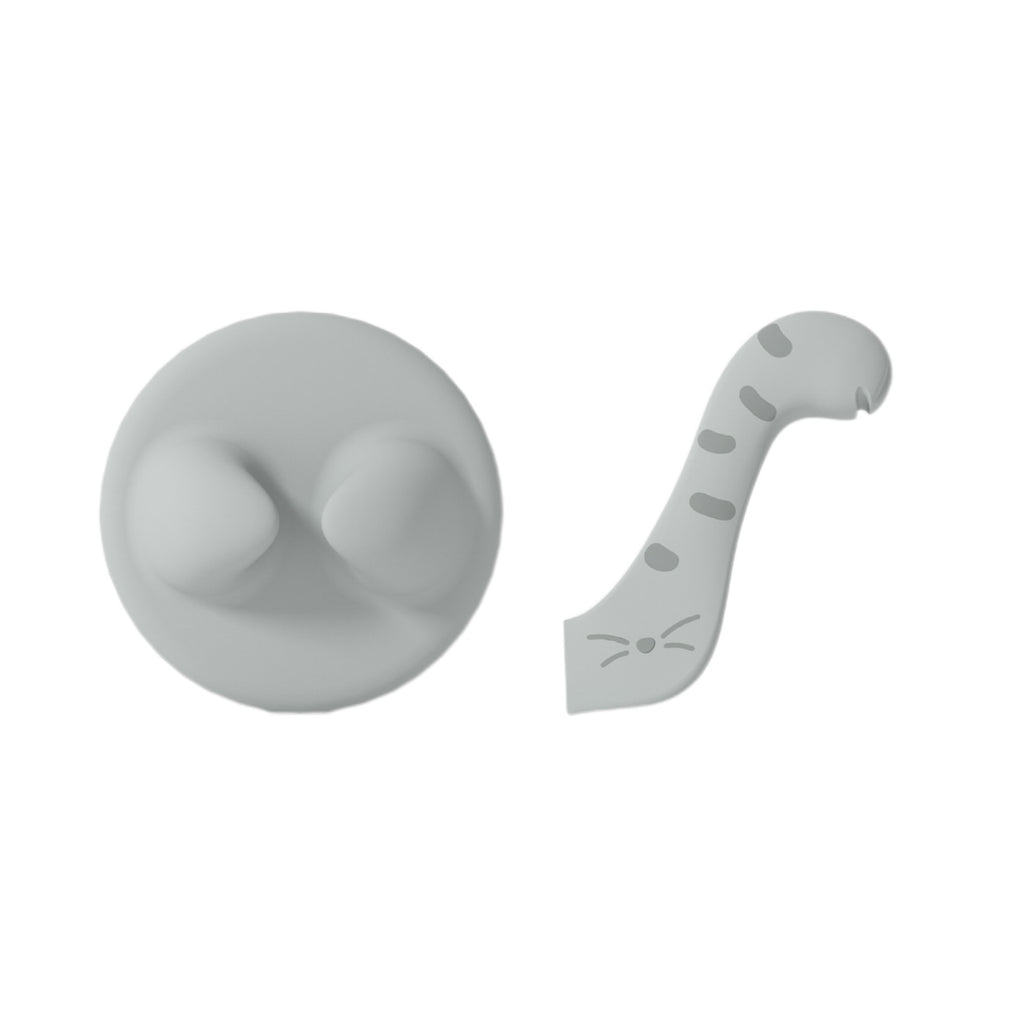 Silicone Pet Food Spoon + Can Cover Set