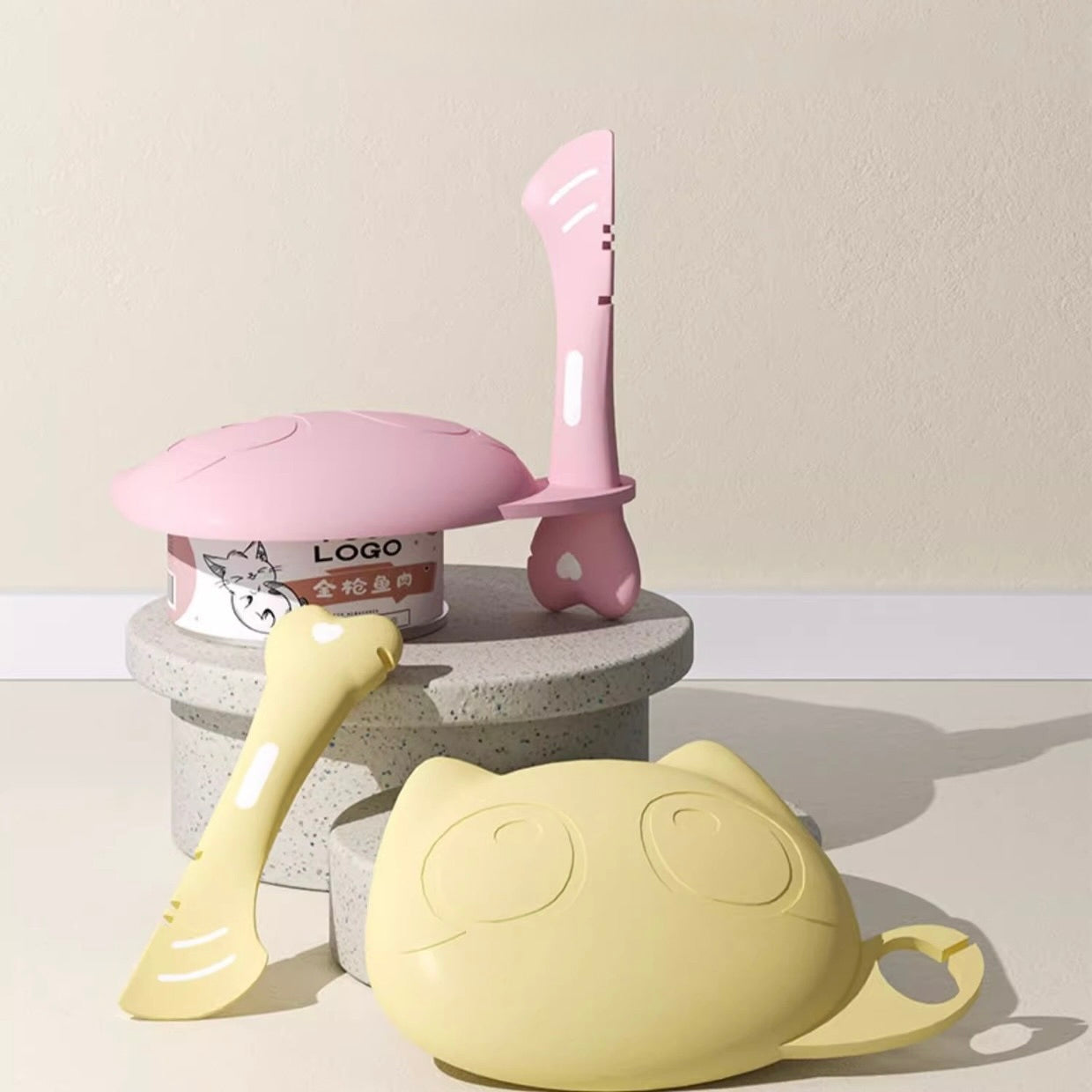 Pet Can Cover & Spoon Set