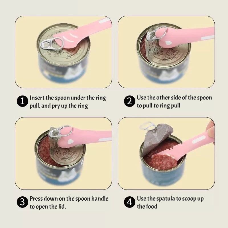 Pet Can Cover & Spoon Set