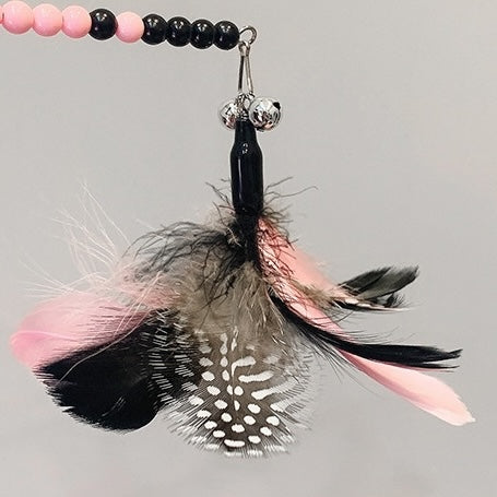 Paw Charm Feather Teaser Wand Cat Toy